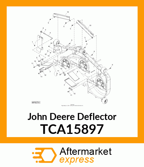 BAFFLE, RIGHT INNER TCA15897