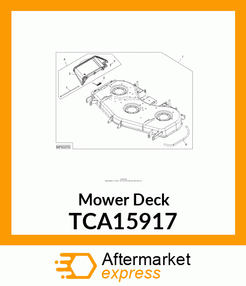 60" MOWER DECK WELDMENT SERVICE ON TCA15917