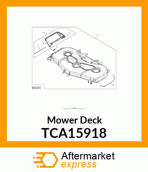 DECK, MOWER, 72" DECK ASM. SER. O TCA15918