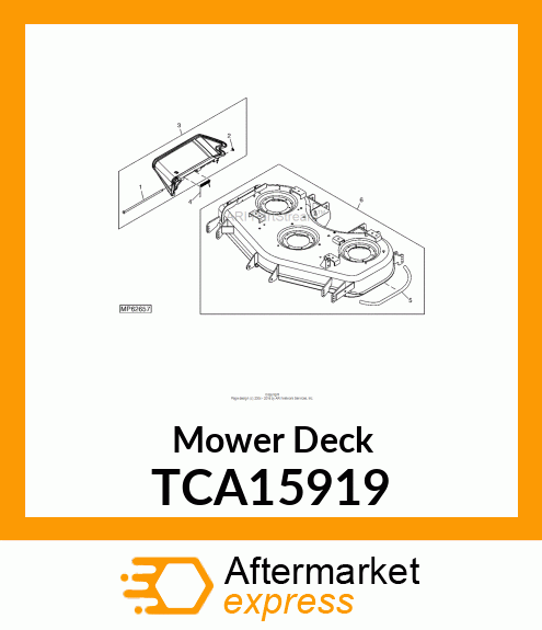 DECK, MOWER, 48" COMMERCIAL SERVICE TCA15919