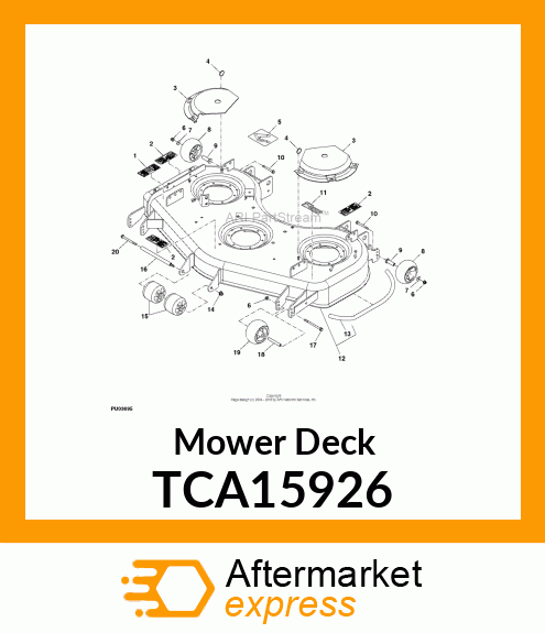 DECK, 54" QUIKTRAK (SERVICE) TCA15926