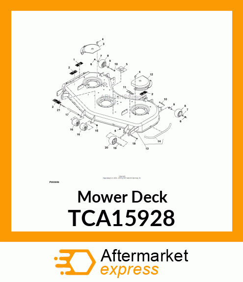 DECK, 60" QUIKTRAK (SERVICE) TCA15928