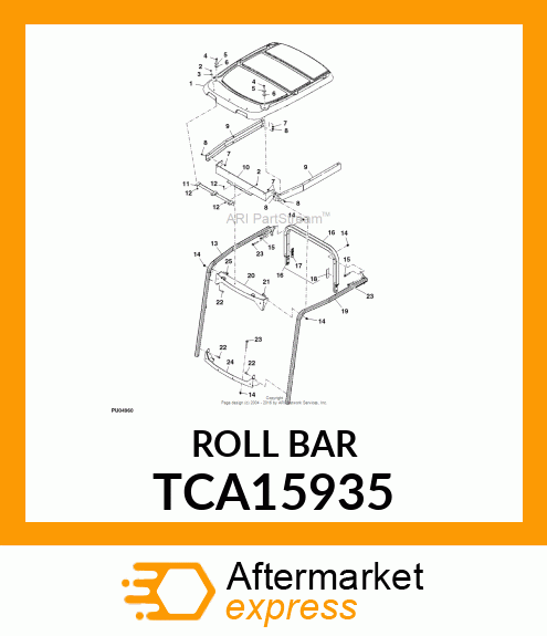 ROPS ASSEMBLY, 4 POST KIT TCA15935