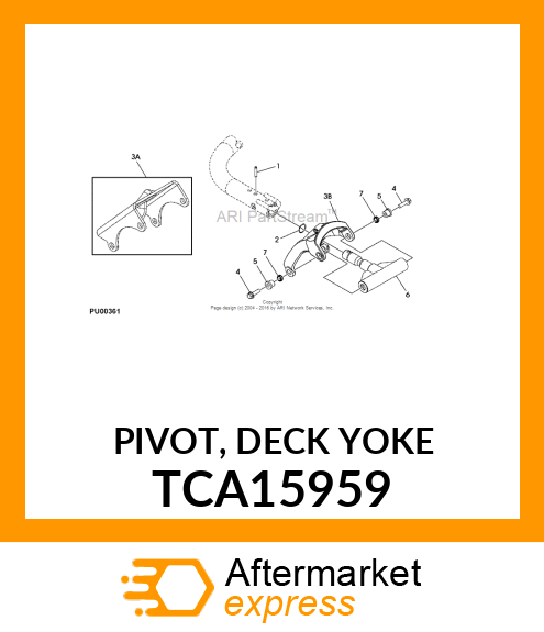 PIVOT, DECK YOKE TCA15959