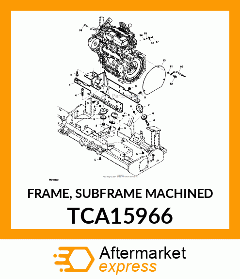 FRAME, SUBFRAME MACHINED TCA15966