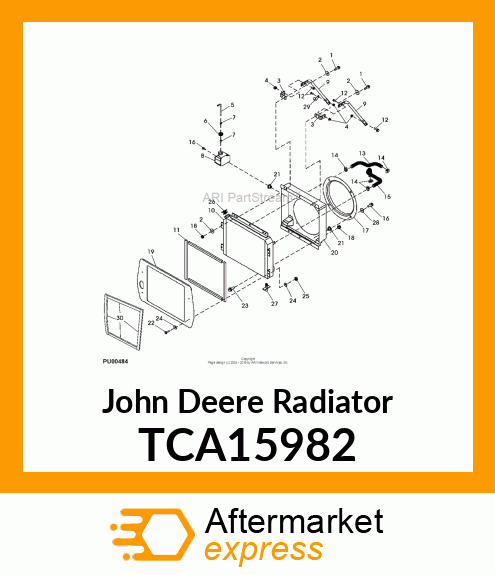 ASSEMBLY, RADIATOR/OIL COOLER COMBO TCA15982