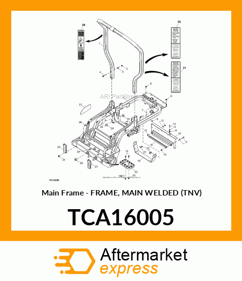 Main Frame - FRAME, MAIN WELDED (TNV) TCA16005