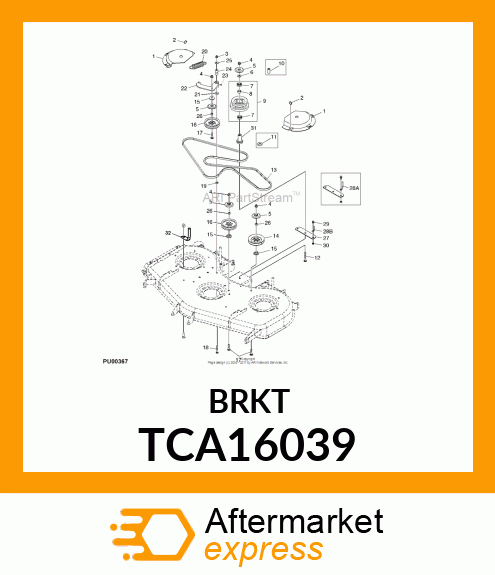 ARM, IDLER WELDMENT TCA16039