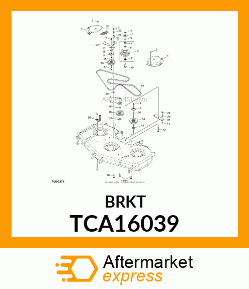 ARM, IDLER WELDMENT TCA16039