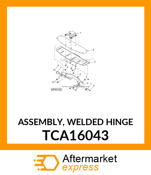 ASSEMBLY, WELDED HINGE TCA16043