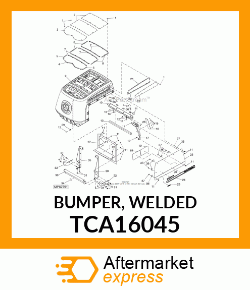 BUMPER, WELDED TCA16045