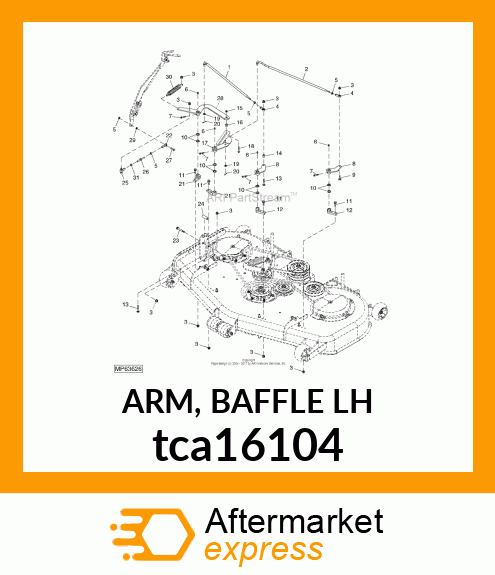 ARM, BAFFLE LH tca16104