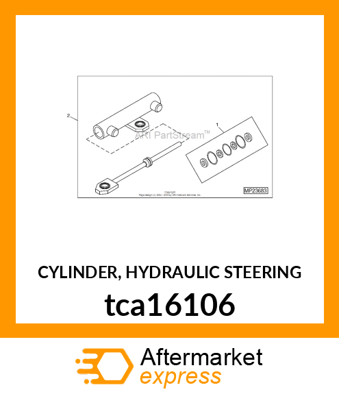 CYLINDER, HYDRAULIC STEERING tca16106