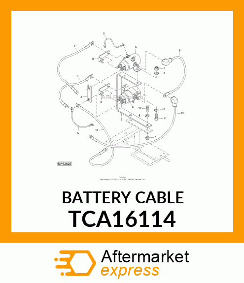 BATTERY CABLE TCA16114