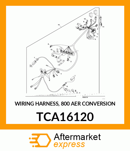 WIRING HARNESS, 800 AER CONVERSION TCA16120