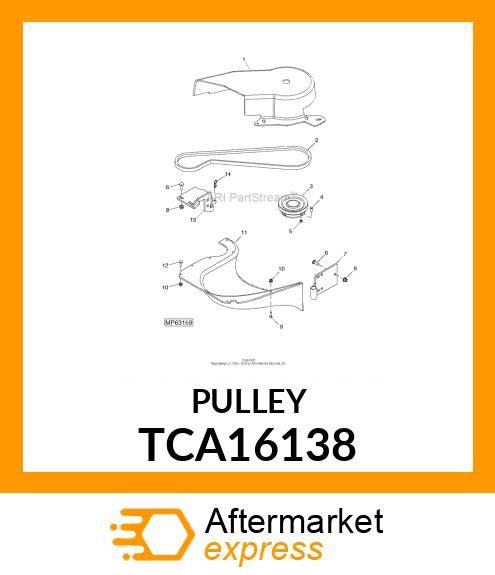 PULLEY, ASSEMBLY TCA16138