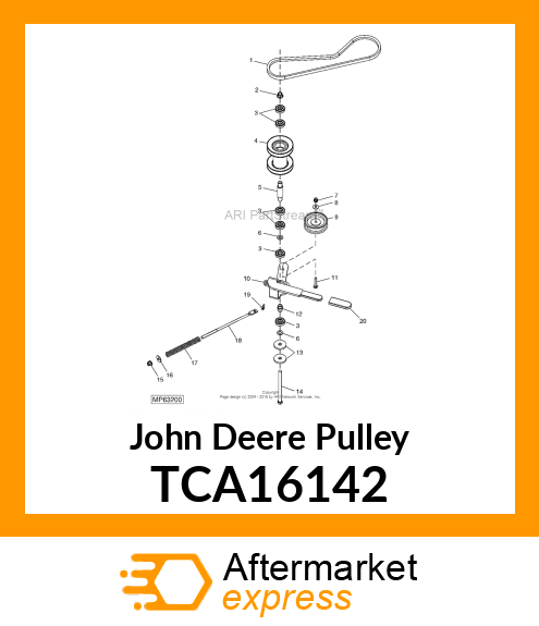 PULLEY, JACKSHEAVE TCA16142