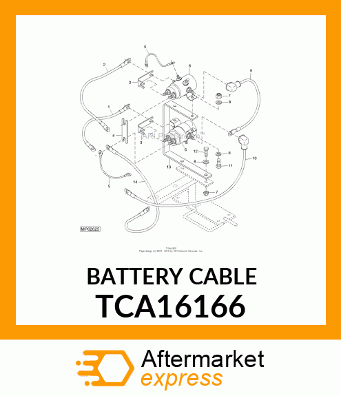 BATTERY CABLE TCA16166