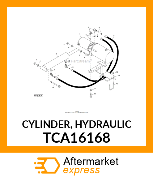 CYLINDER, HYDRAULIC TCA16168