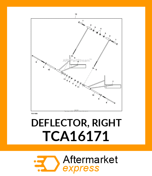 DEFLECTOR, RIGHT TCA16171