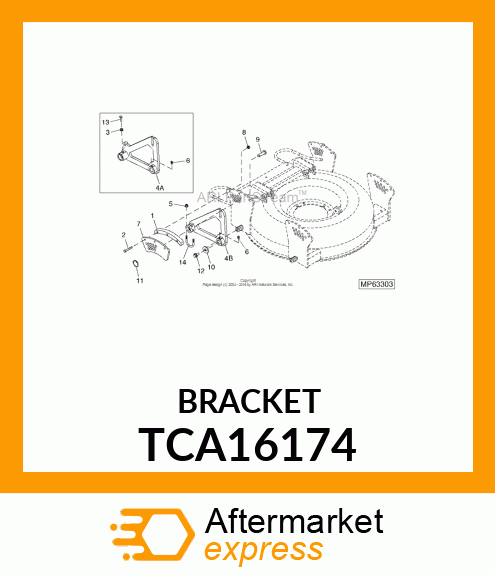 BRACKET TCA16174