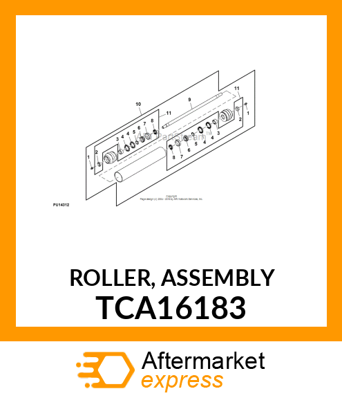 ROLLER, ASSEMBLY TCA16183