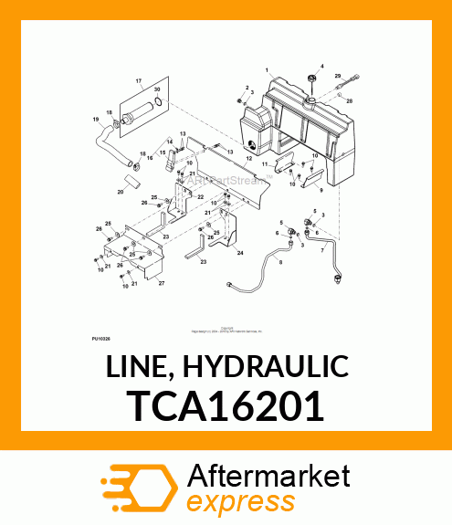 LINE, HYDRAULIC TCA16201