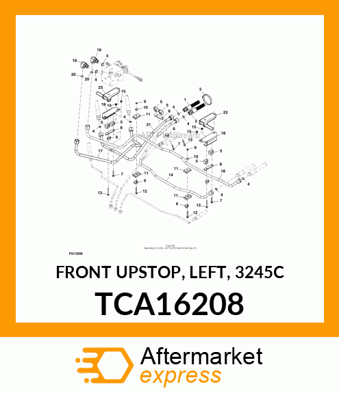 FRONT UPSTOP, LEFT, 3245C TCA16208