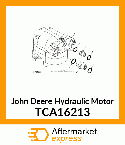 MOTOR, HYDRAULIC DECK (12.5CC) # TCA16213