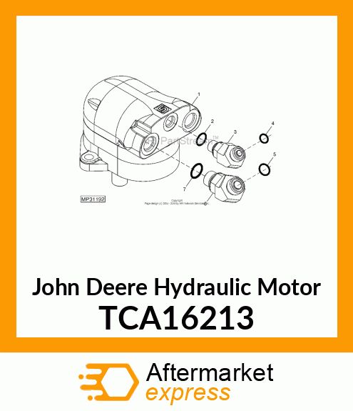 MOTOR, HYDRAULIC DECK (12.5CC) # TCA16213