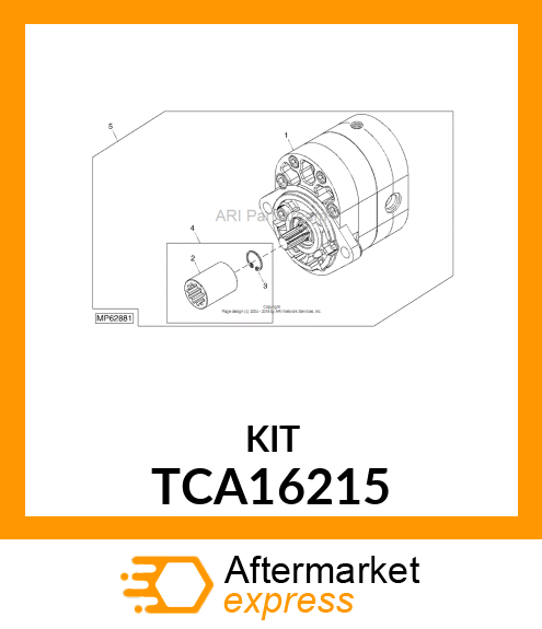 KIT, MOTOR REPAIR (MYCP) # TCA16215