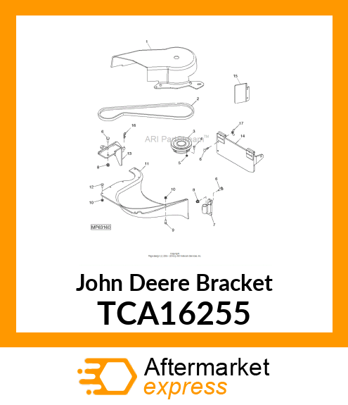 BRACKET, FR MCS MODD TCA16255