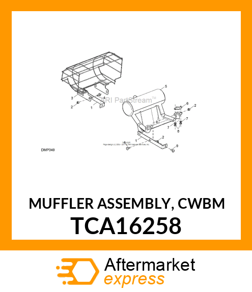 MUFFLER ASSEMBLY, CWBM TCA16258