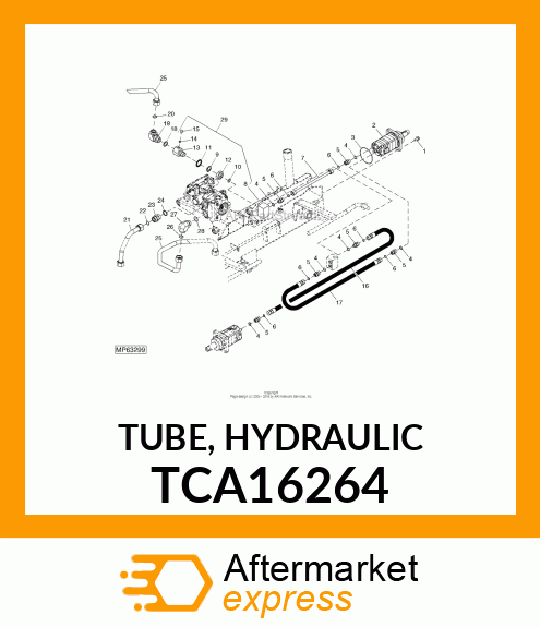 TUBE, HYDRAULIC TCA16264