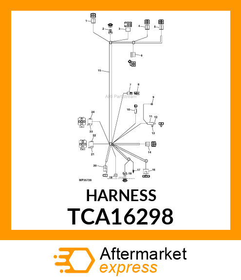 HARNESS, WIRING, CWBM ELEC. START K TCA16298