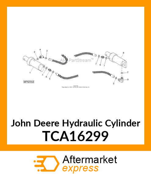 CYLINDER, FRONT LIFT TCA16299