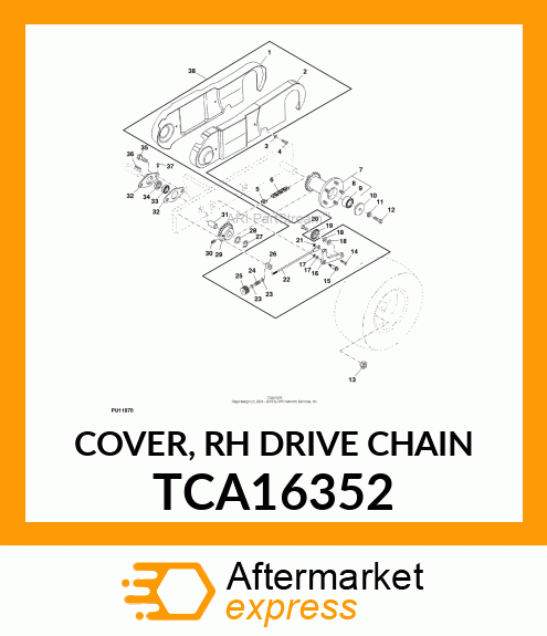 COVER, RH DRIVE CHAIN TCA16352