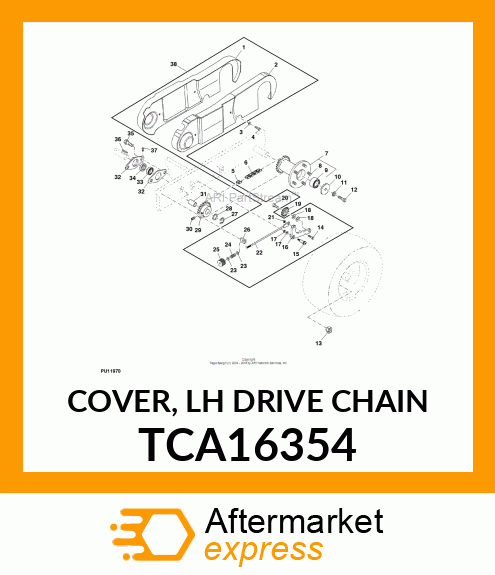 COVER, LH DRIVE CHAIN TCA16354