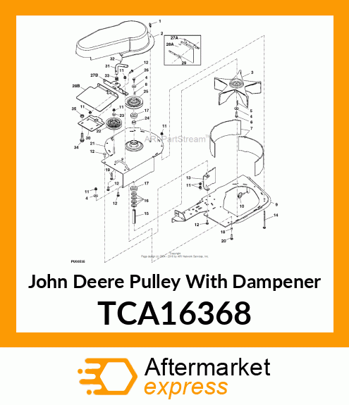 IDLER, RIVETED FLAT LONG HUB TCA16368