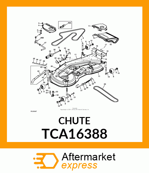 KIT, 48/54 DISCHARGE CHUTE TCA16388