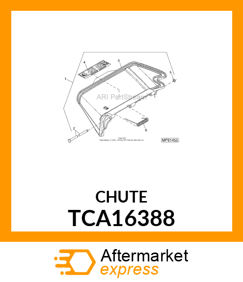 KIT, 48/54 DISCHARGE CHUTE TCA16388