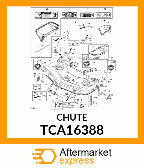 KIT, 48/54 DISCHARGE CHUTE TCA16388