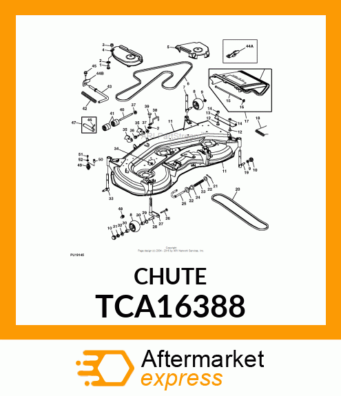 KIT, 48/54 DISCHARGE CHUTE TCA16388