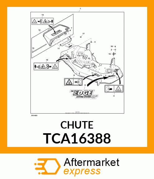 KIT, 48/54 DISCHARGE CHUTE TCA16388