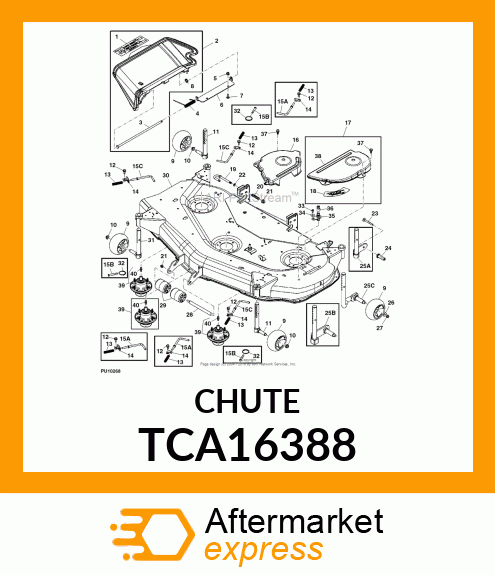 KIT, 48/54 DISCHARGE CHUTE TCA16388