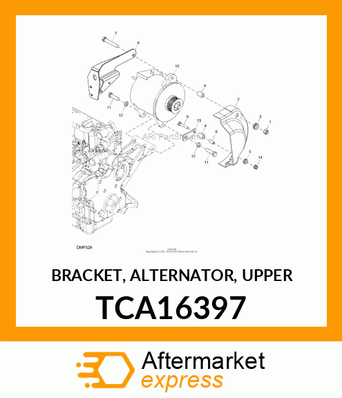 BRACKET, ALTERNATOR, UPPER TCA16397