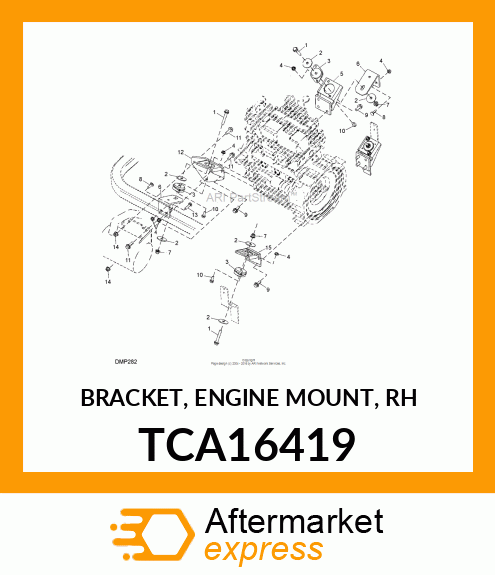 BRACKET, ENGINE MOUNT, RH TCA16419