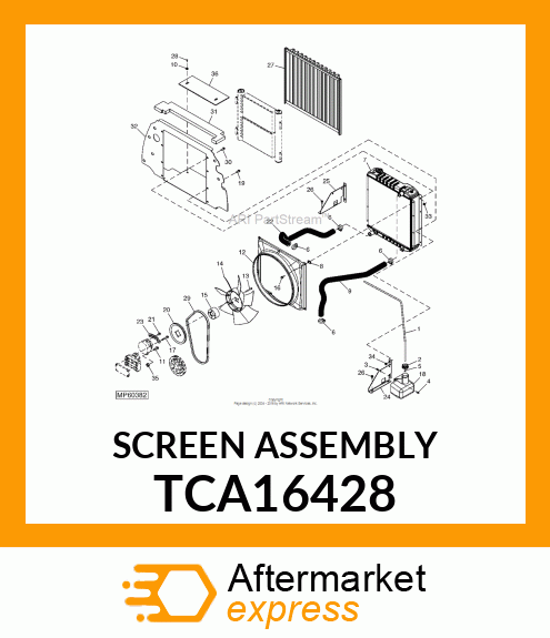 SCREEN ASSEMBLY TCA16428