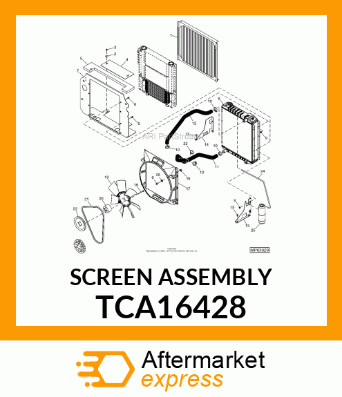 SCREEN ASSEMBLY TCA16428