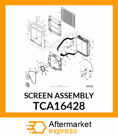 SCREEN ASSEMBLY TCA16428